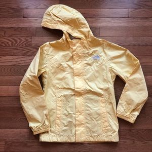 Girls The North Face Yellow Rain Jacket